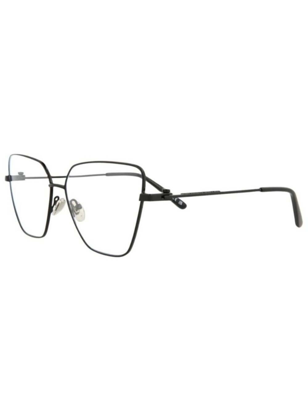 New Balenciaga Womens Cat Eye Black Black Transparent Fashion Designer Eyeglasse